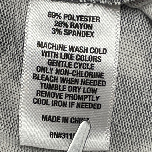 Women’s 1X New Directions, Gray/White Pajama/Sweats - Picture 9 of 11